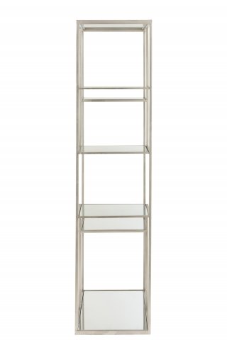 Étagère murale 5 niveaux BEVA 180 cm métal argenté 